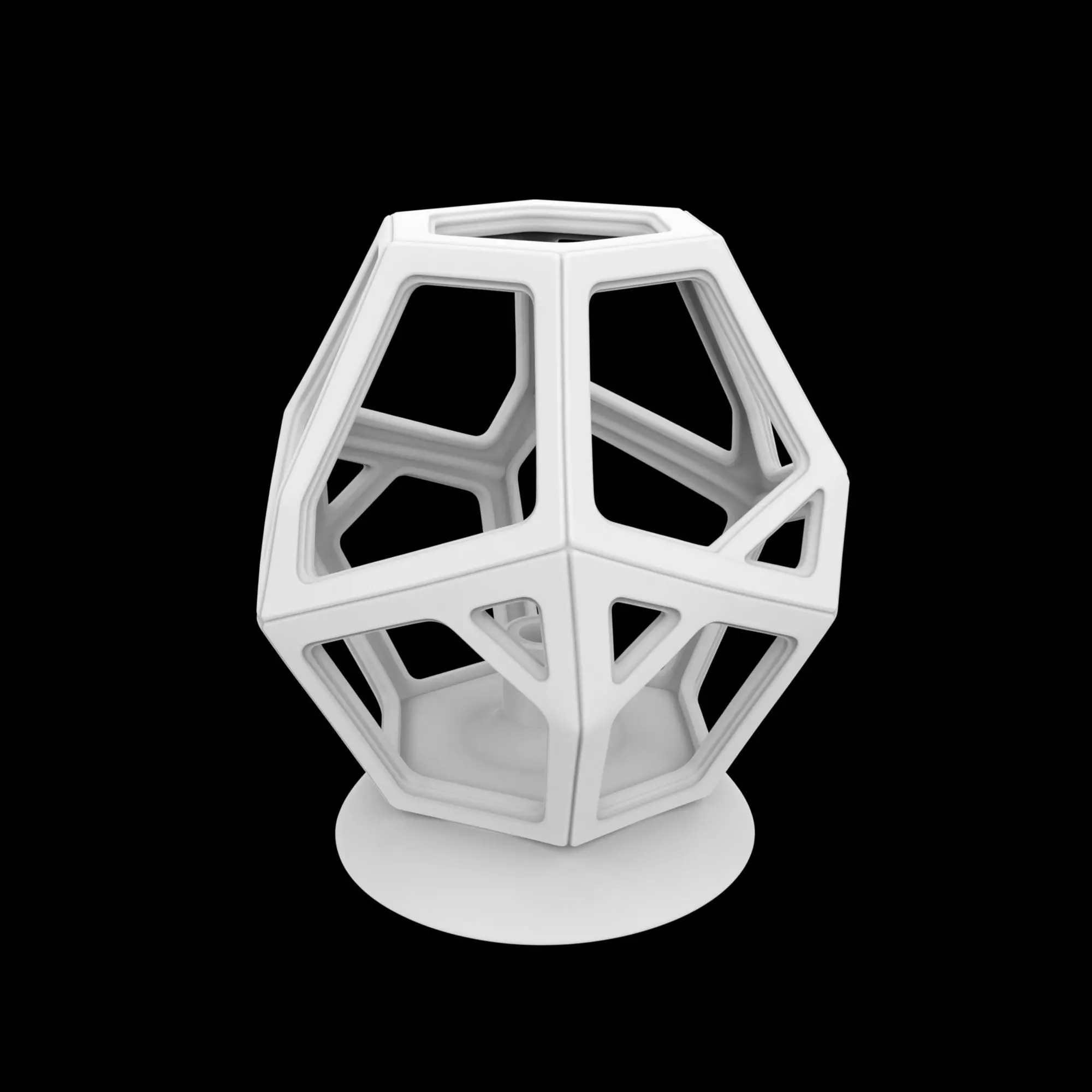 Spiral Column Lamp Holder 3D Print Model 3D print model_2