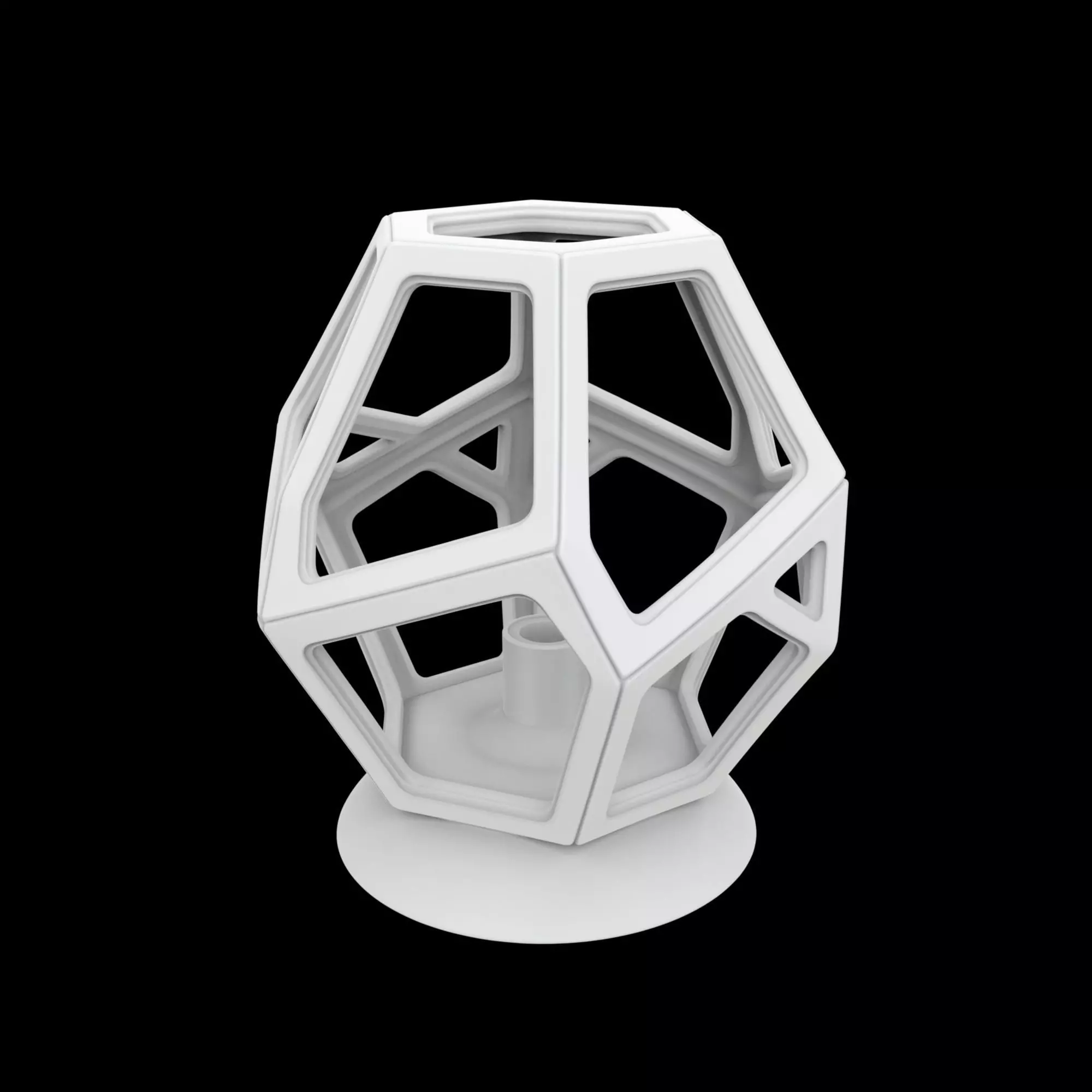 Spiral Column Lamp Holder 3D Print Model 3D print model_4