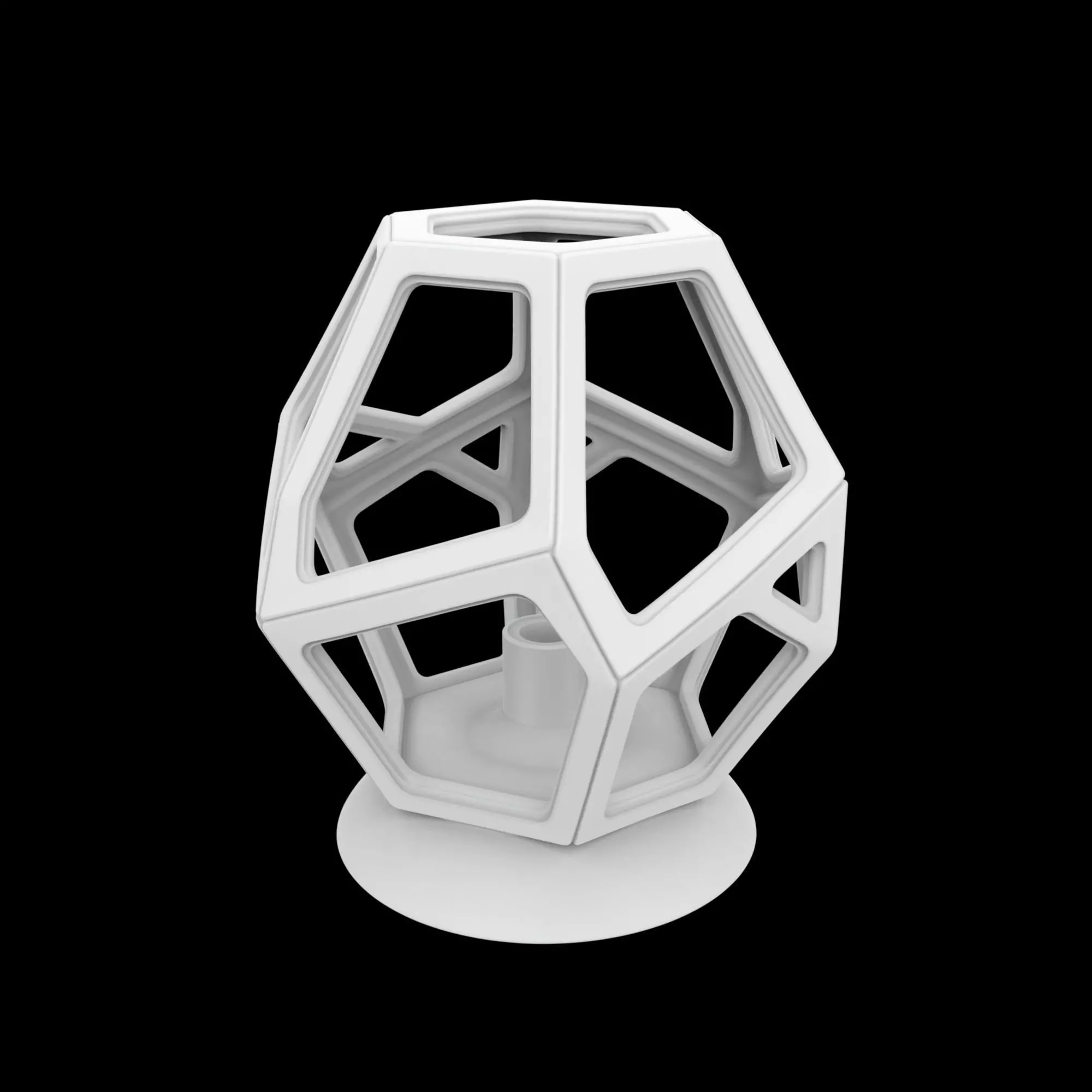 Spiral Column Lamp Holder 3D Print Model 3D print model_0