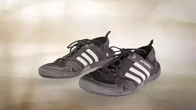 A pair of used Adidas Terrex 007