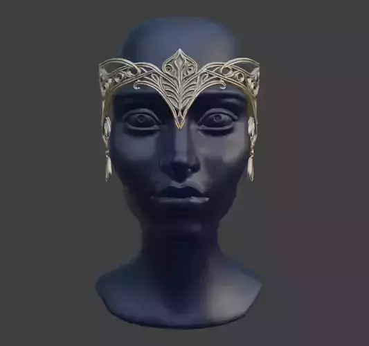 ARWENS ELABORATE HEADDRESS 3D print model ARWENS ELABORATE HEADDRESS 3D print model