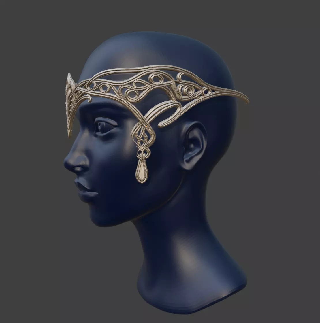 ARWENS ELABORATE HEADDRESS 3D print model_1