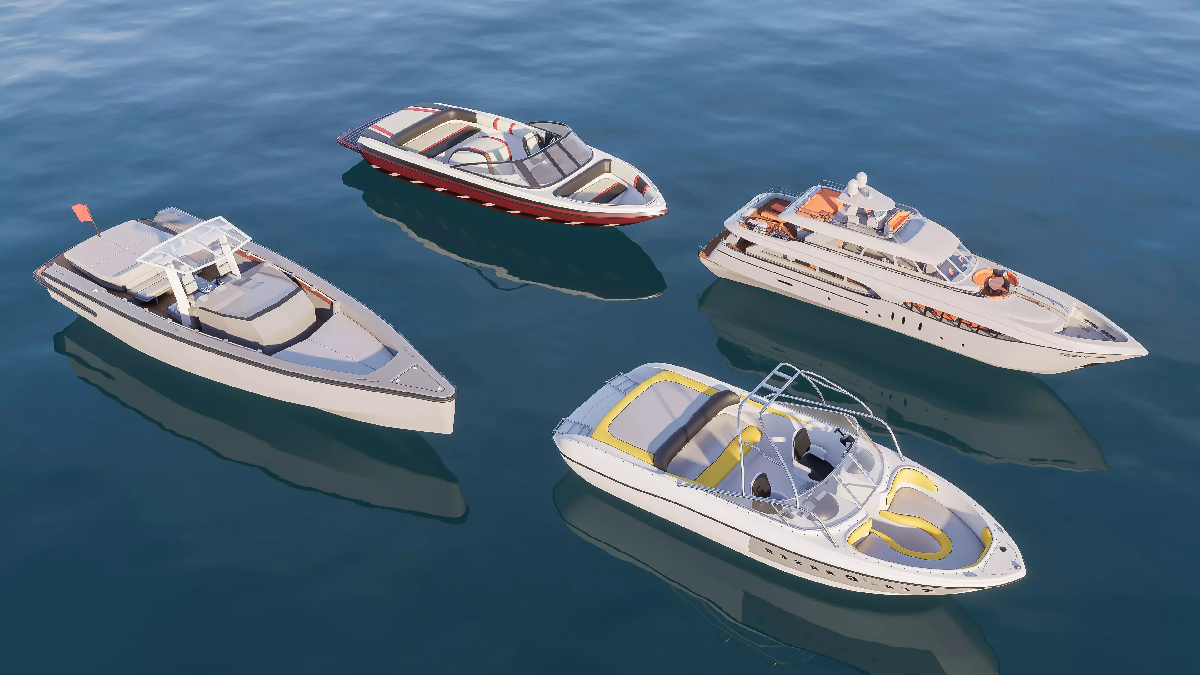 Yacht boat cruise collecttion 6 3D model_1