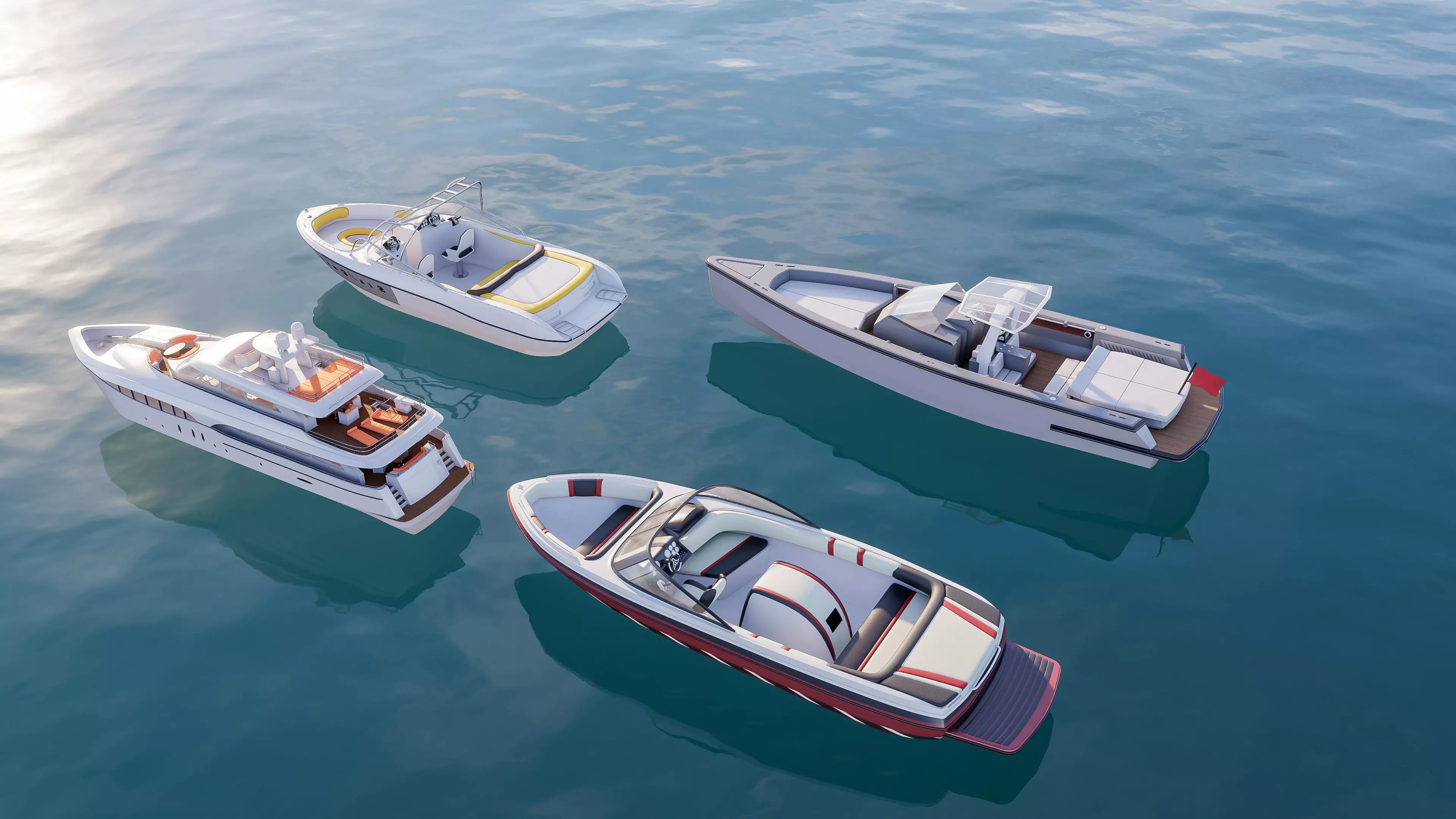 Yacht boat cruise collecttion 6 3D model_10