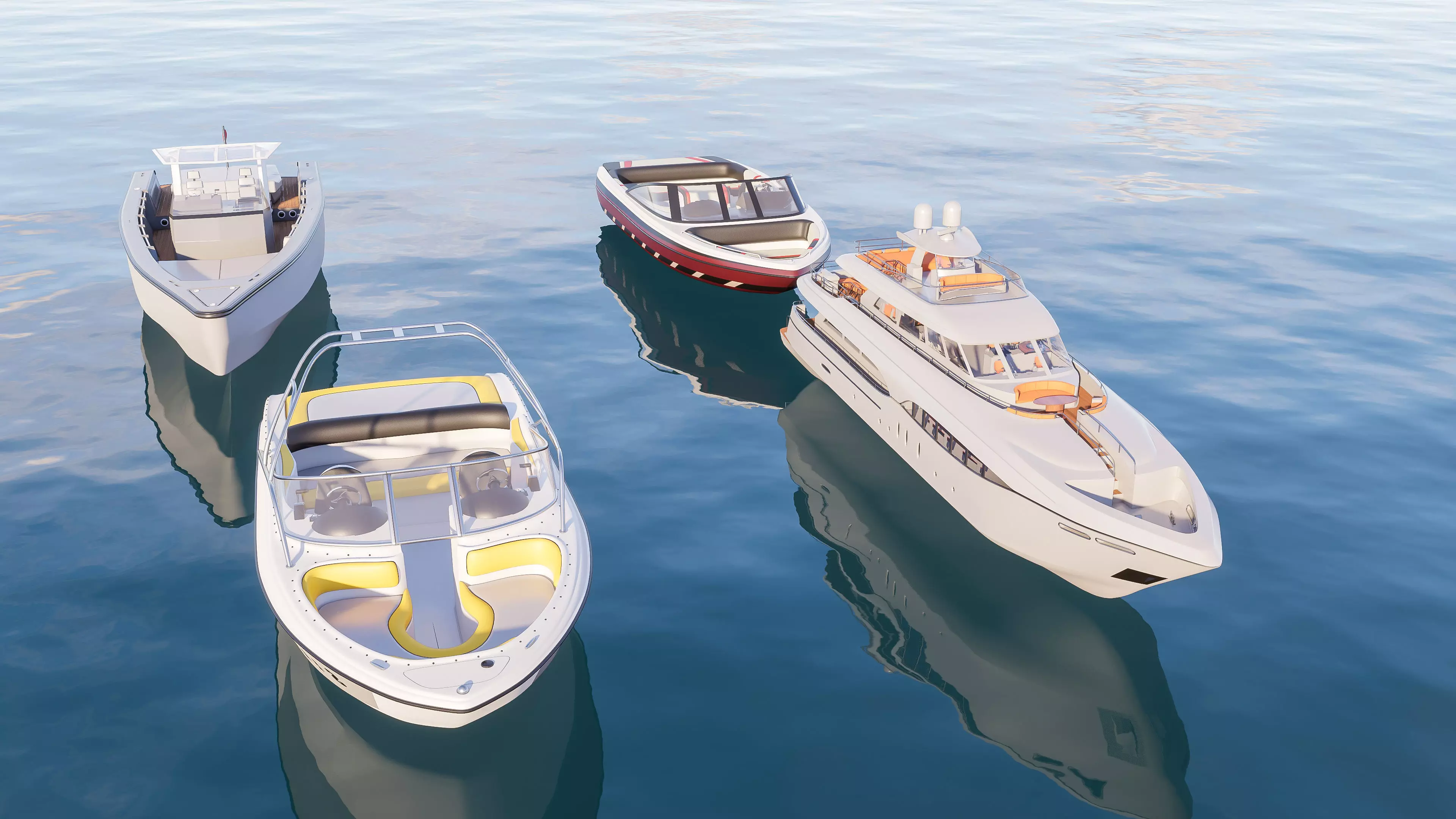 Yacht boat cruise collecttion 6 3D model_3