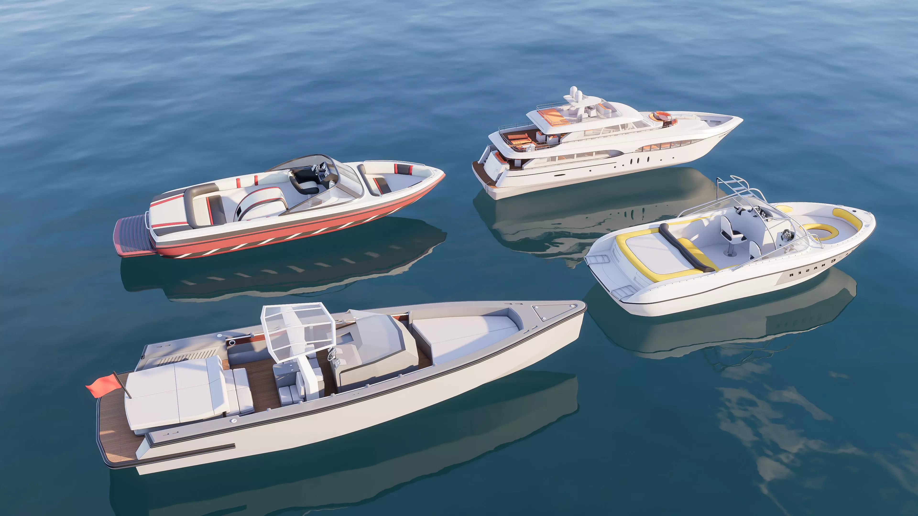 Yacht boat cruise collecttion 6 3D model_8