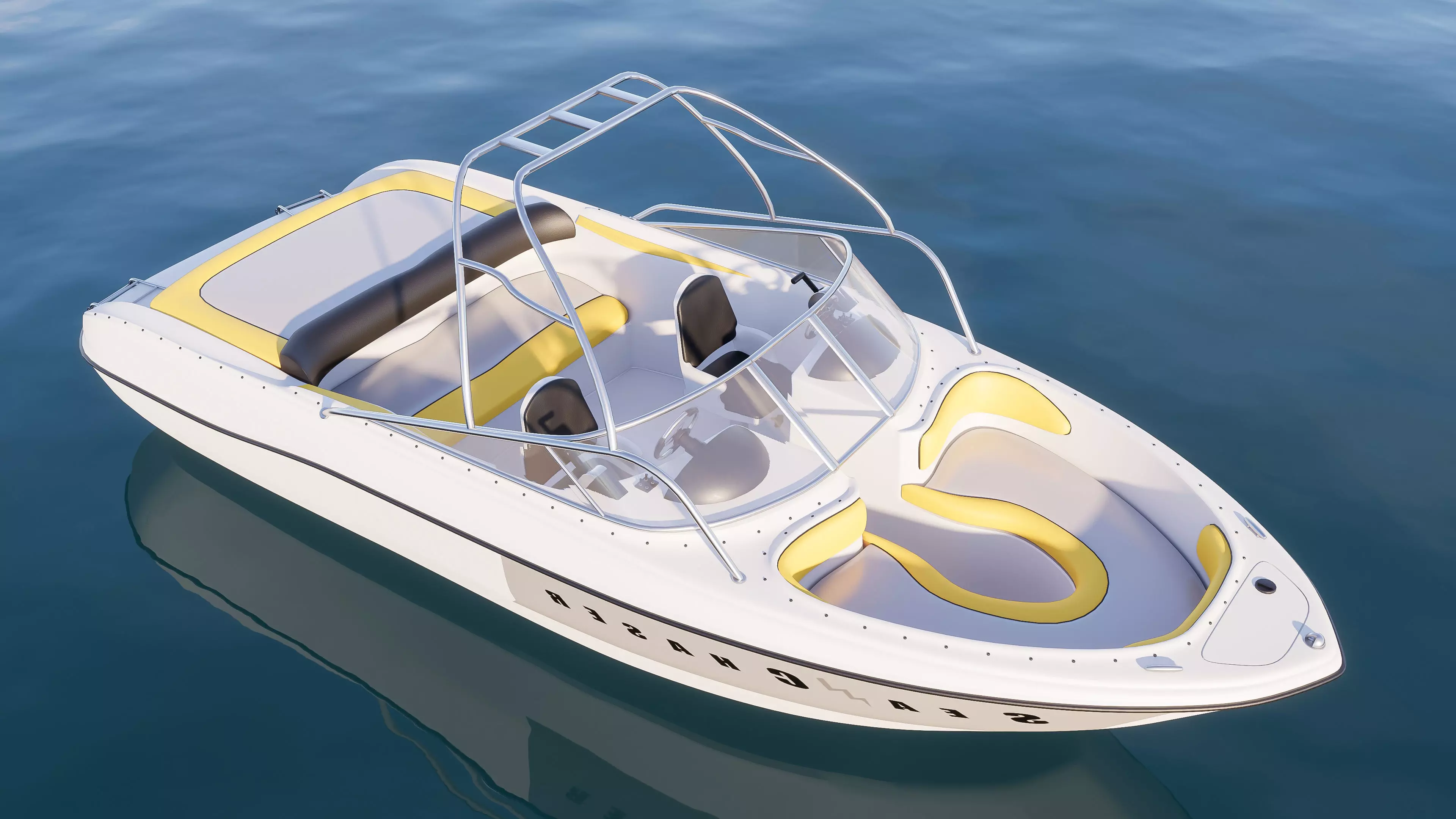 Yacht boat cruise collecttion 6 3D model_4