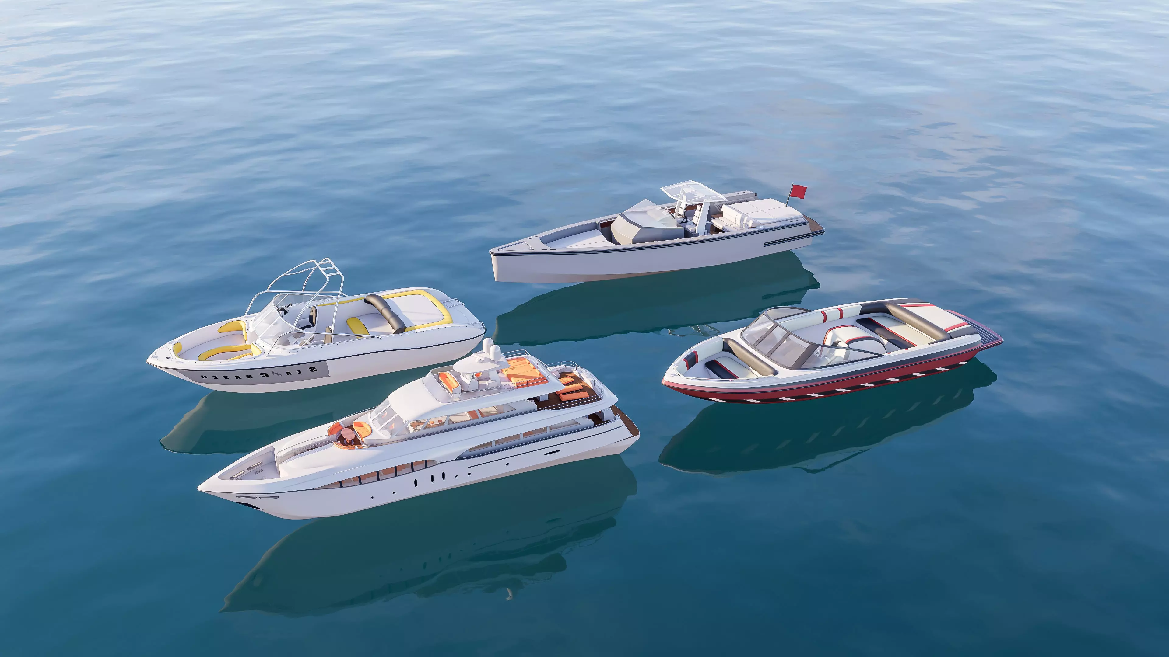 Yacht boat cruise collecttion 6 3D model_11
