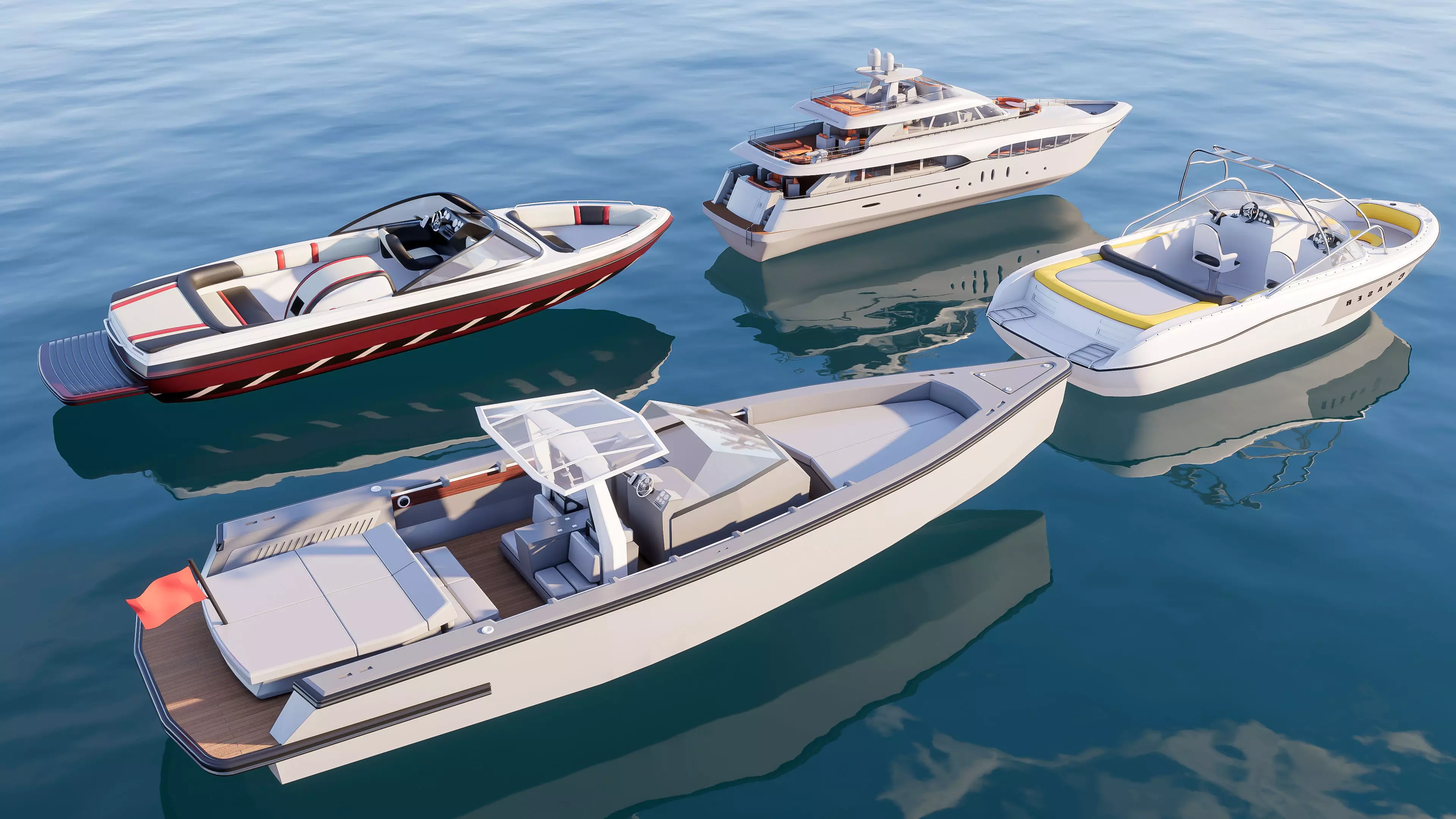 Yacht boat cruise collecttion 6 3D model_2