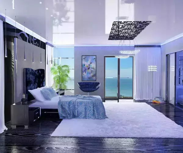 Modernist Bedroom Modern Flair Low-poly 3D model