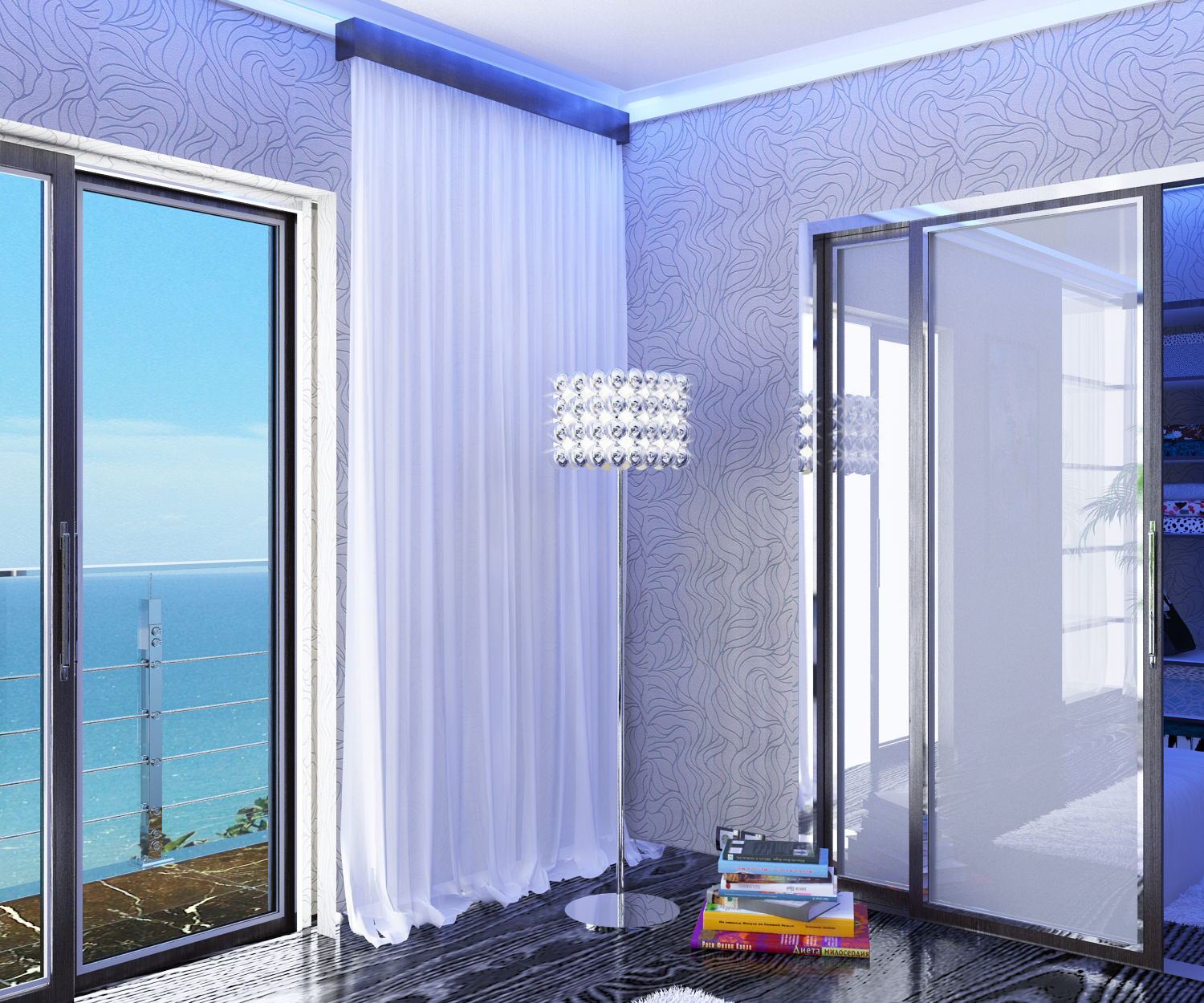 Modernist Bedroom Modern Flair Low-poly 3D model_7