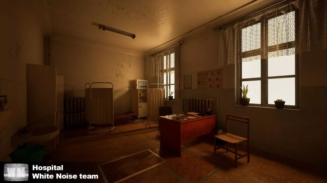 Post Soviet Hospital - UE5 Low-poly 3D model_7