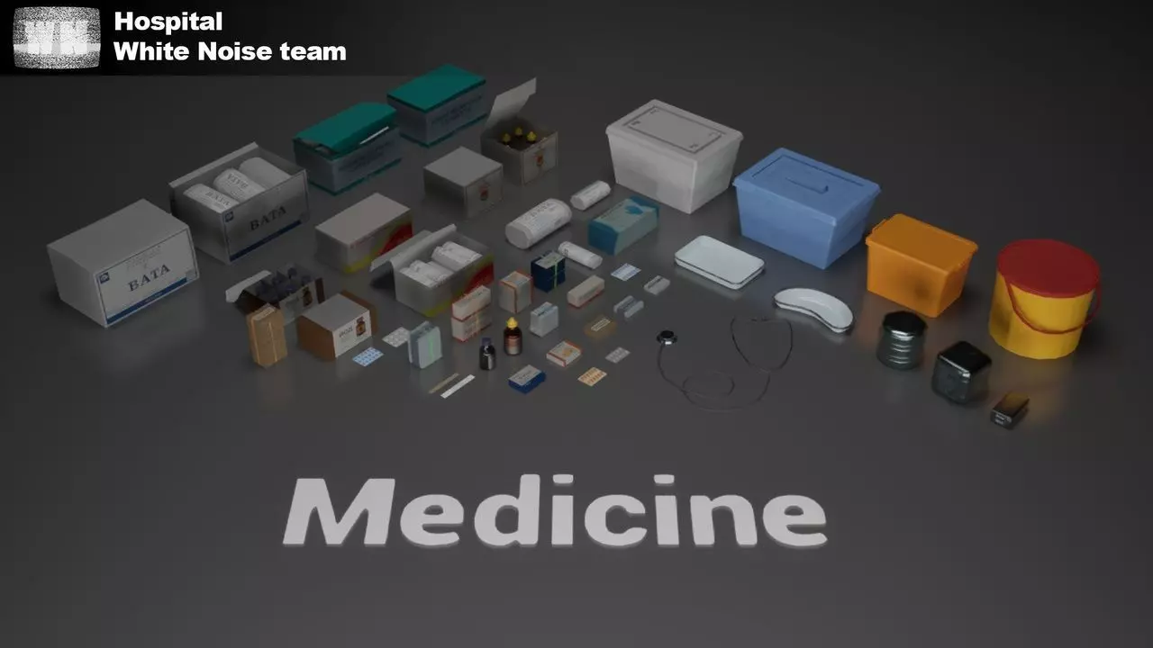 Post Soviet Hospital - UE5 Low-poly 3D model_10