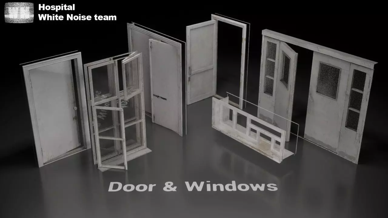 Post Soviet Hospital - UE5 Low-poly 3D model_9