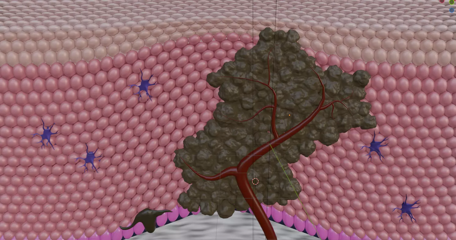 3d model of Cancer cell and animation 3D model_5