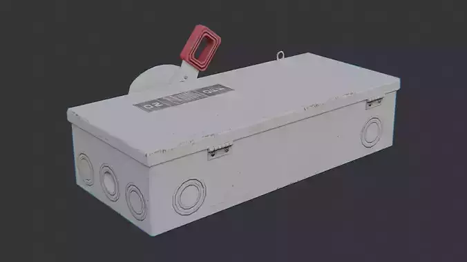 Electrical Box Medium Enclosure with Red Handle