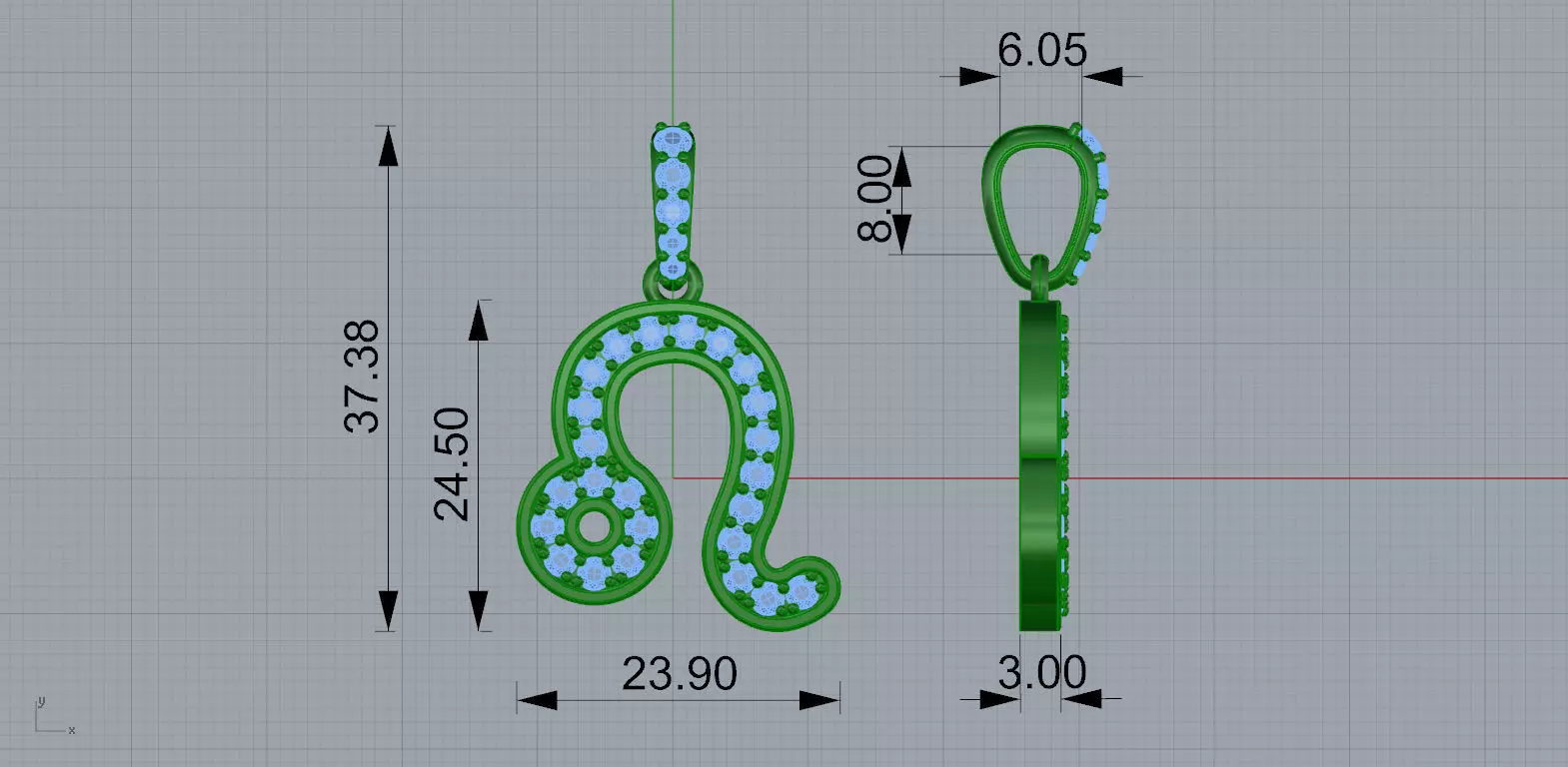 Gold N1526 3D print model_7