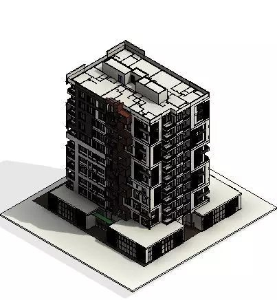 creative architectural facade design  Low-poly 3D model_2
