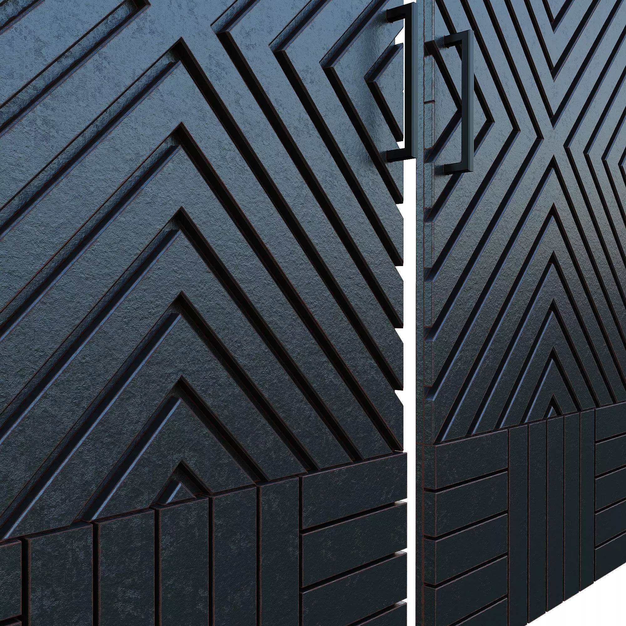 Sliding Door-001 3D model_2