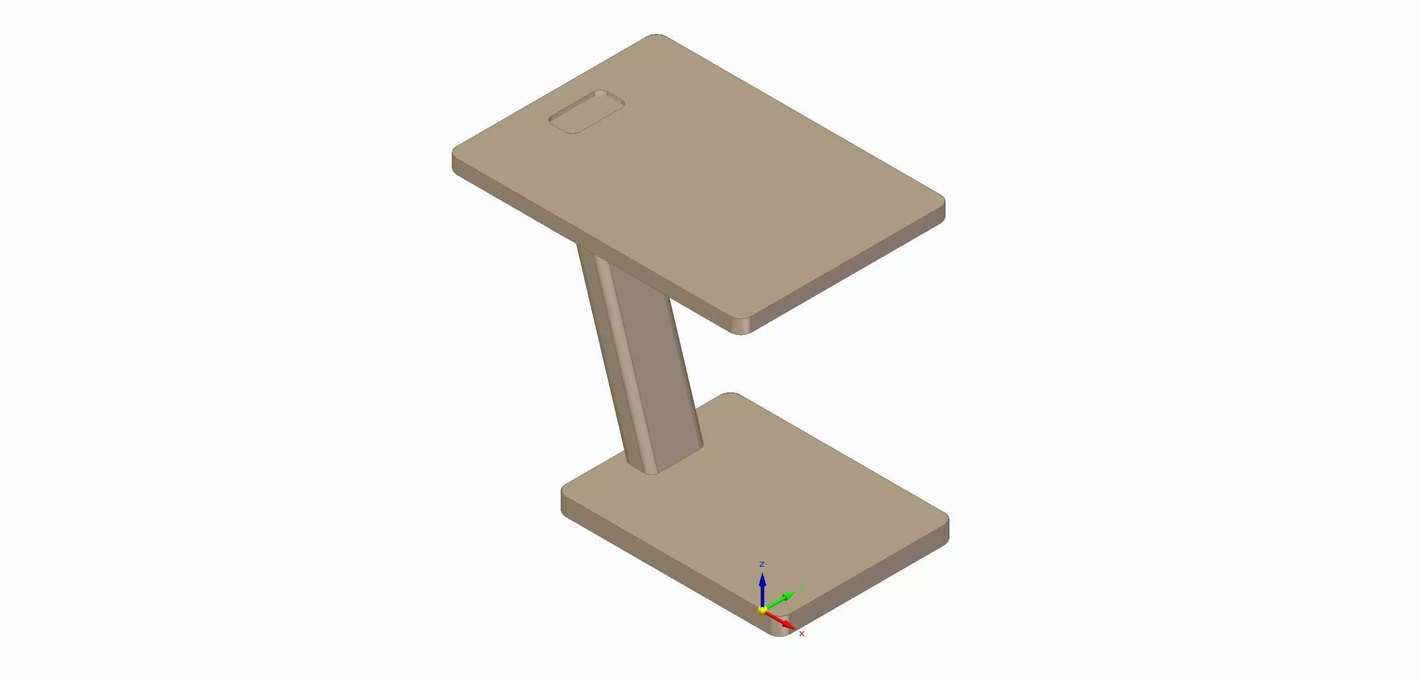 Table wood 3D model_0