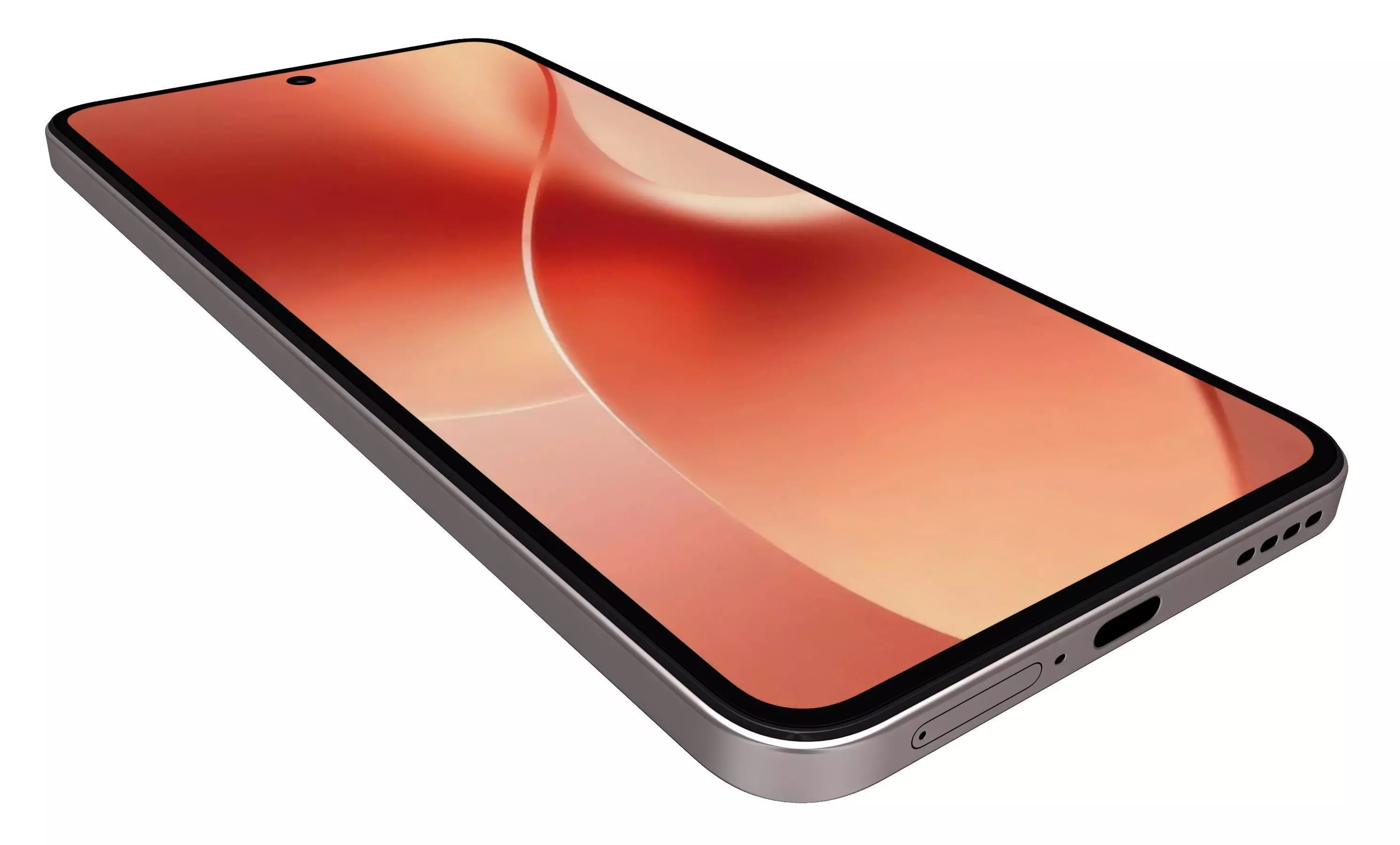 Realme 15 Gray And Pink 3D model_9