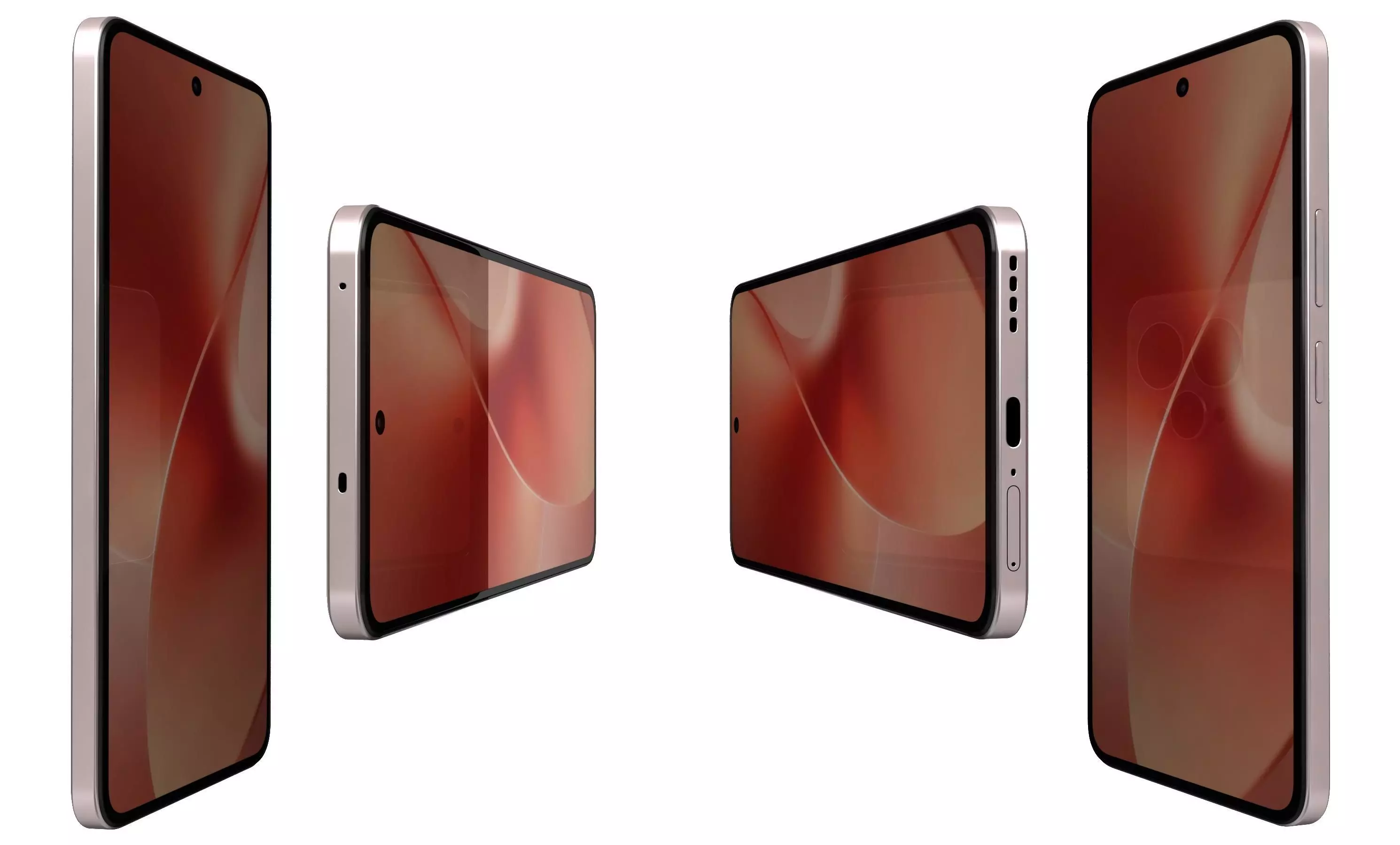 Realme 15 Gray And Pink 3D model_3