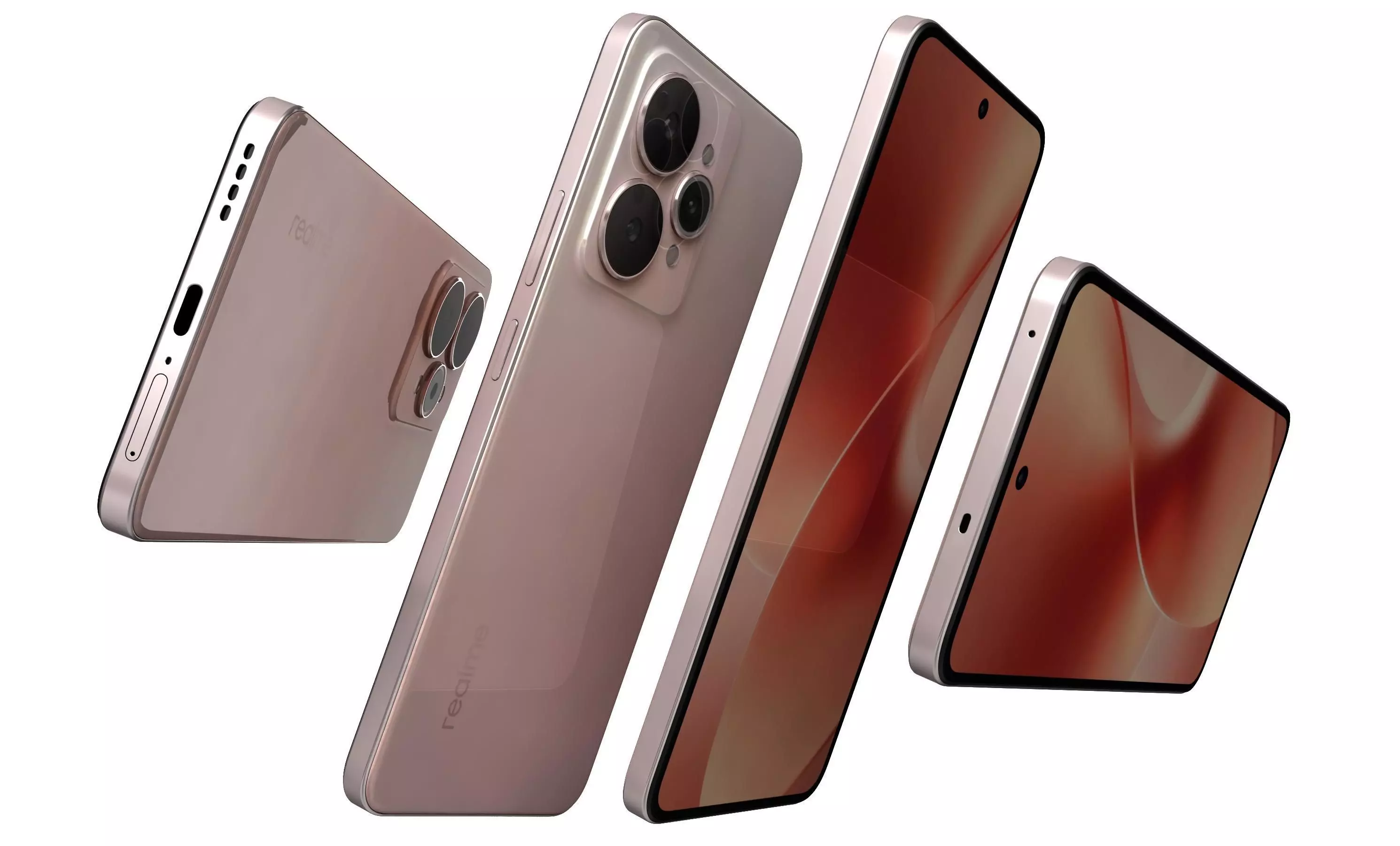 Realme 15 Gray And Pink 3D model_6