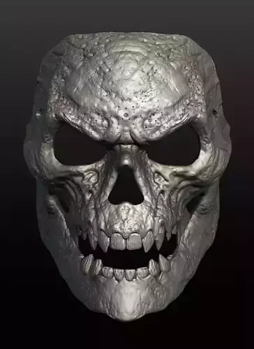 Hell skull wearable mask file