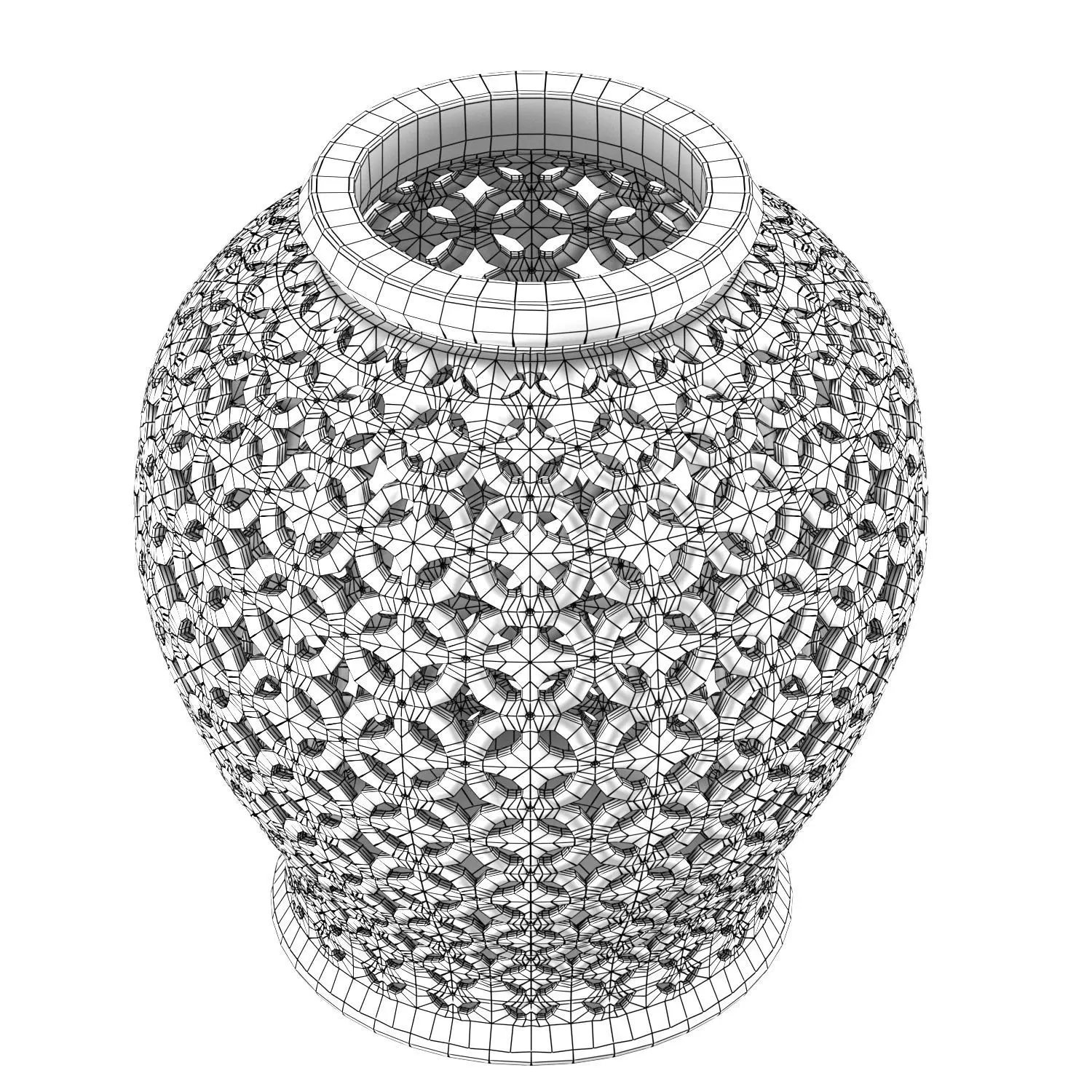 Decorative Pot 3D model_2