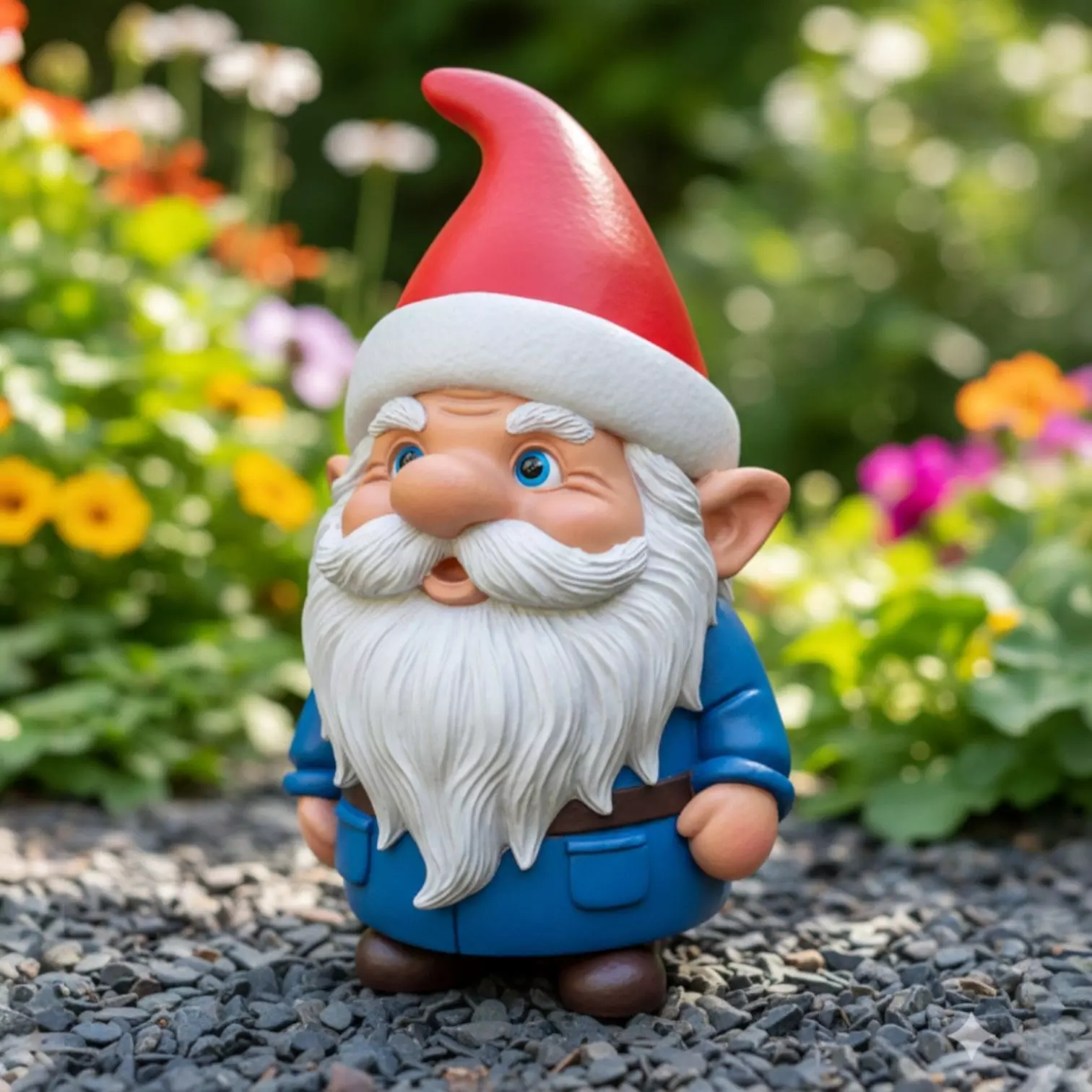 Gnome sculpture garden decoration 3D print model_1