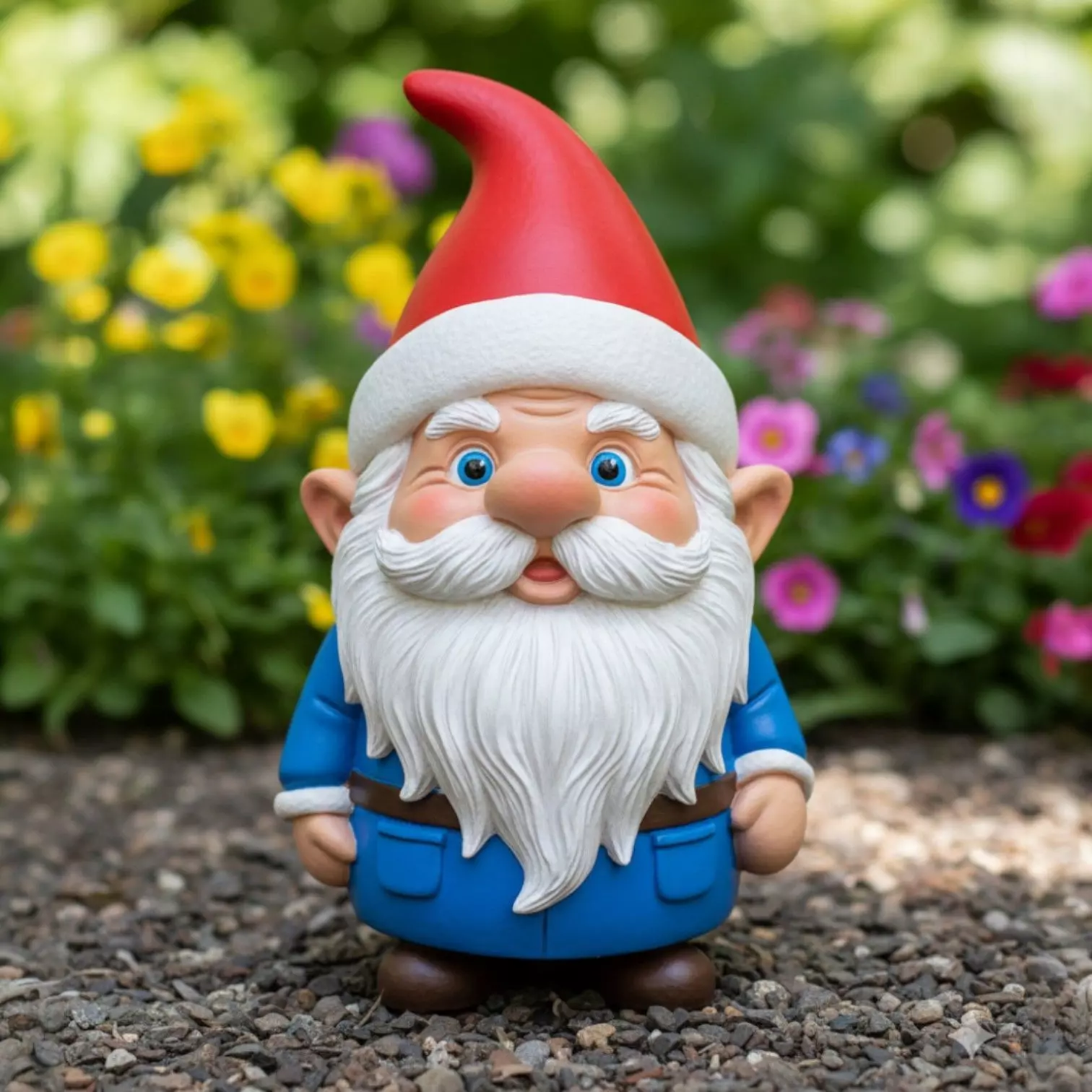 Gnome sculpture garden decoration 3D print model_0