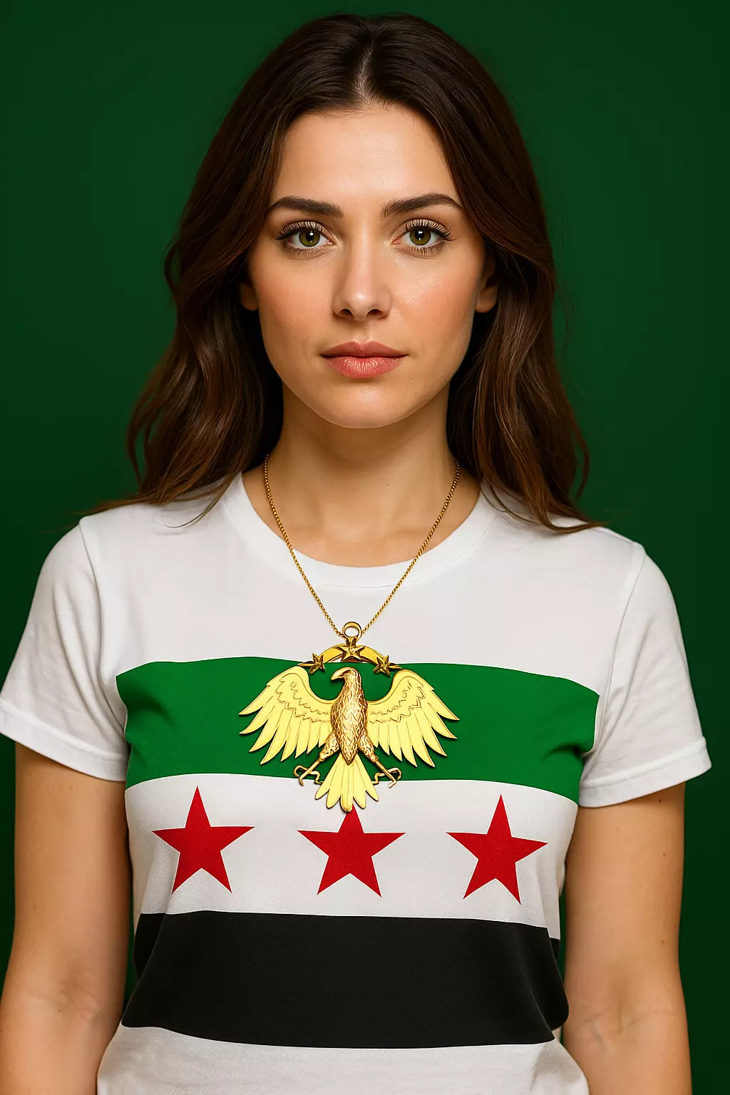 Syrian Eagle Necklace Direct Casting 3D print model_2