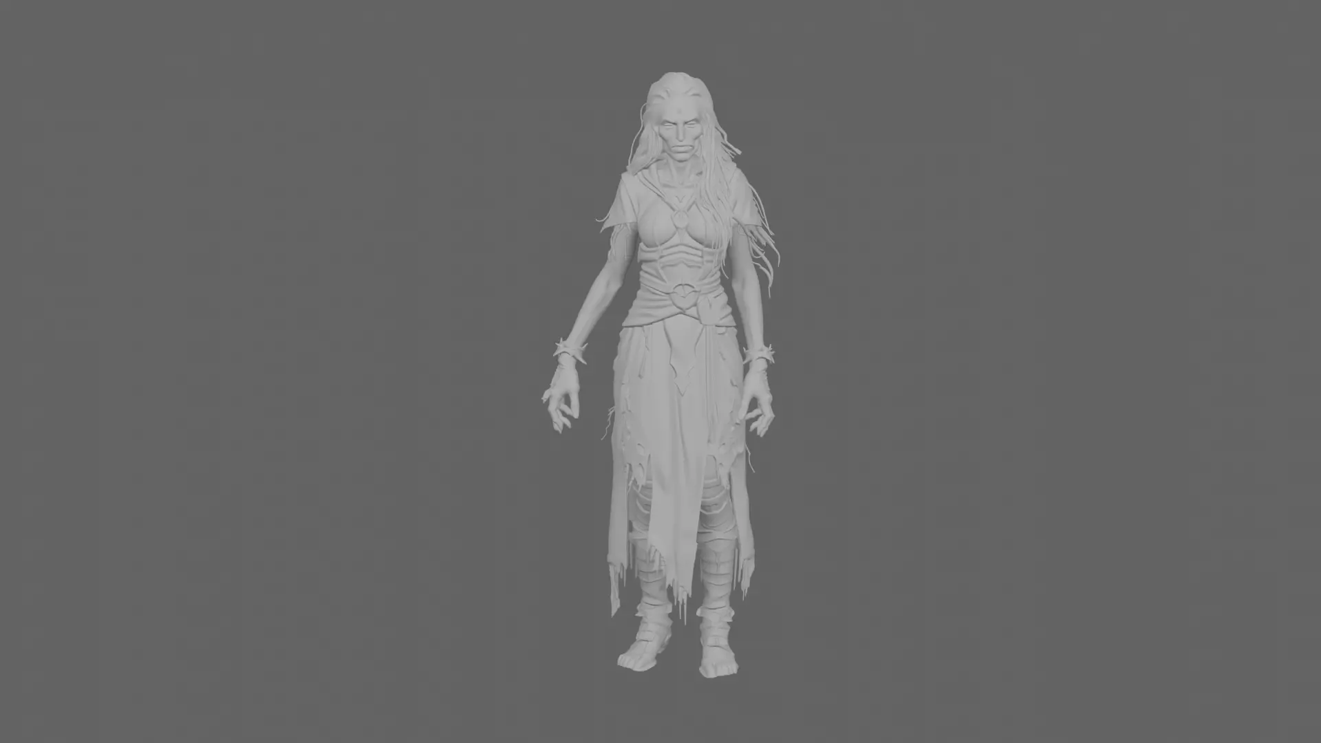 Highly Detailed Ethereal Undead Mage 3D Model 3D model_6