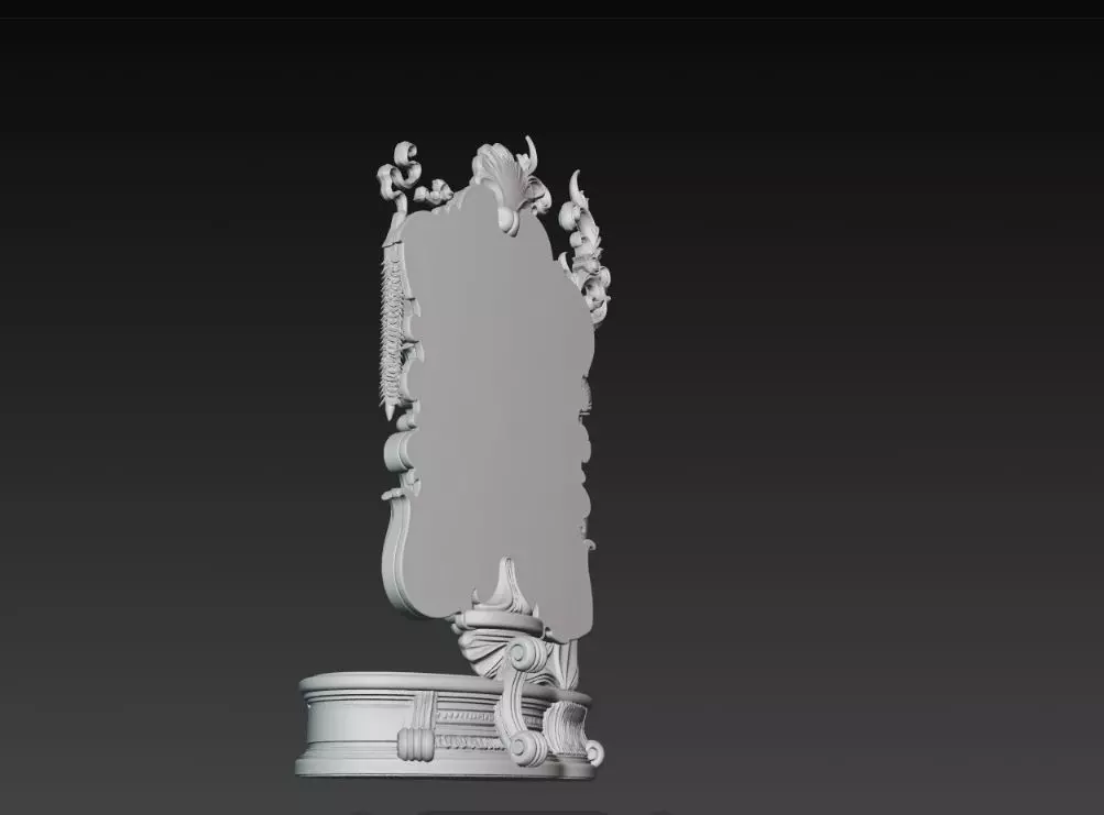 Lord of the Stag Spirit Baroque Mythological Frame 3D print model_22