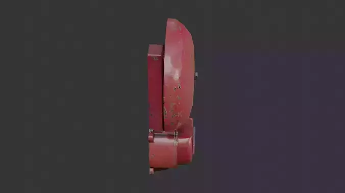 fire alarm bell siren red vintage device