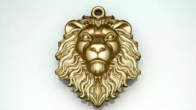 Lion head pendant 15