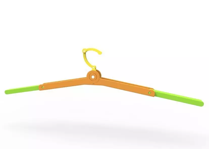 Foldable Cloth Hanger 3D print model_52