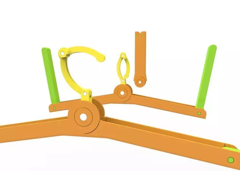 Foldable Cloth Hanger 3D print model_3