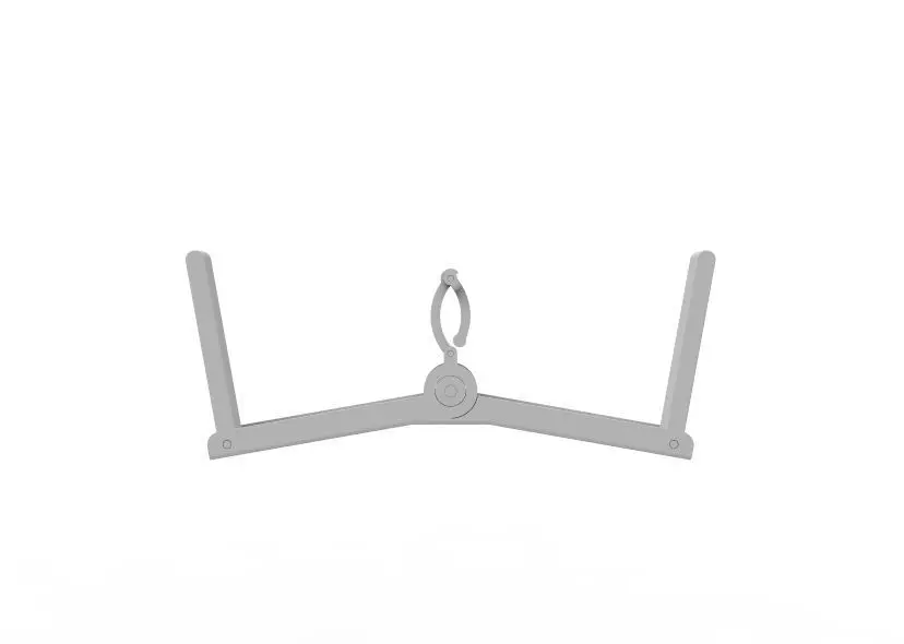 Foldable Cloth Hanger 3D print model_61