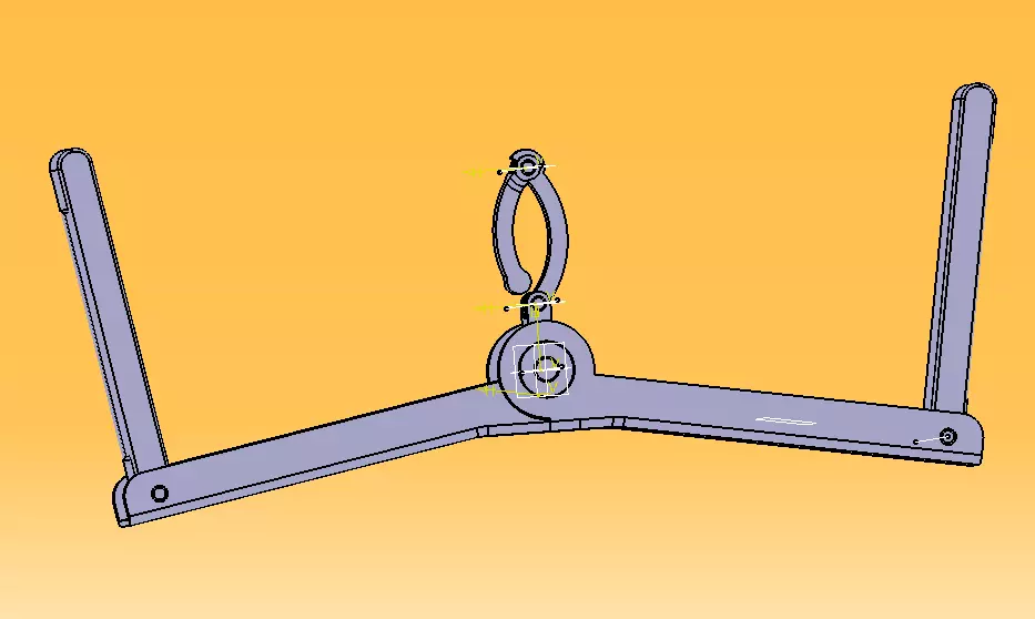 Foldable Cloth Hanger 3D print model_20