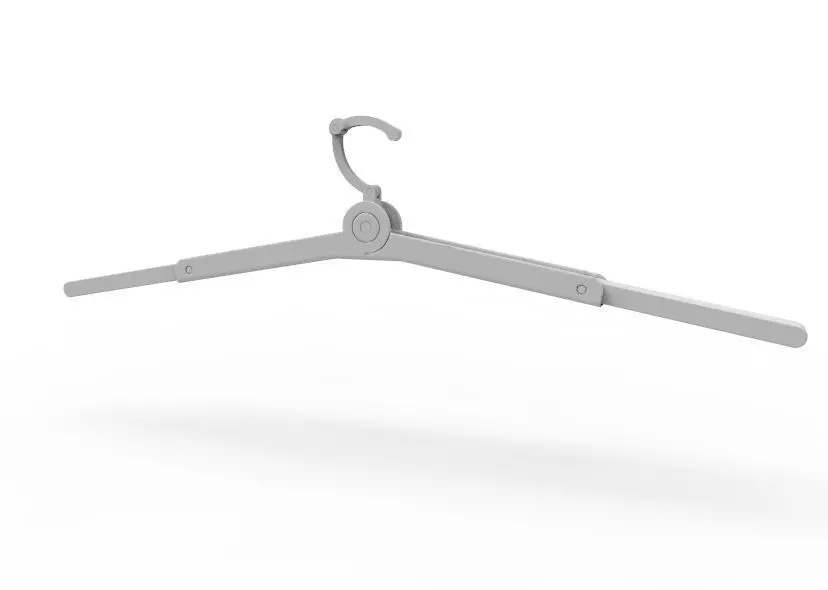 Foldable Cloth Hanger 3D print model_50