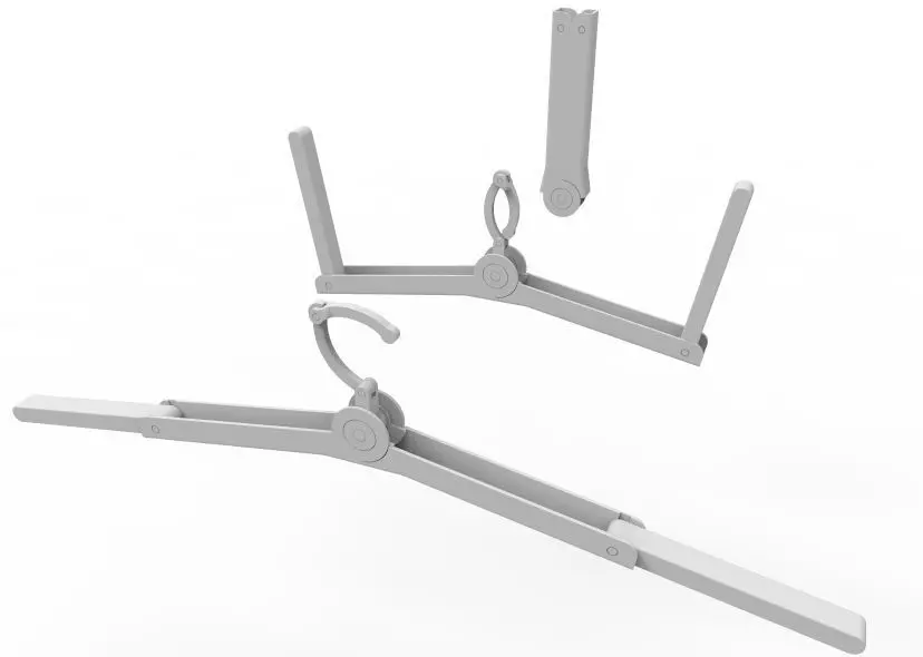 Foldable Cloth Hanger 3D print model_42