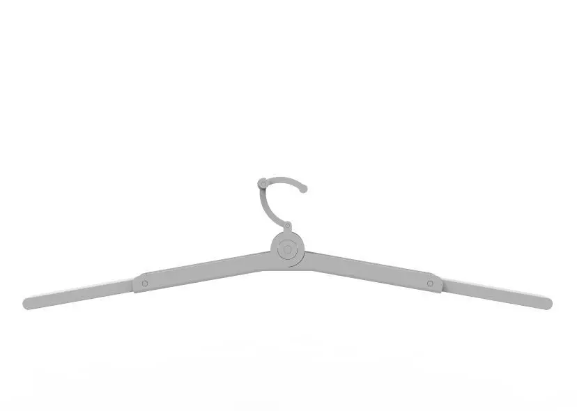 Foldable Cloth Hanger 3D print model_60