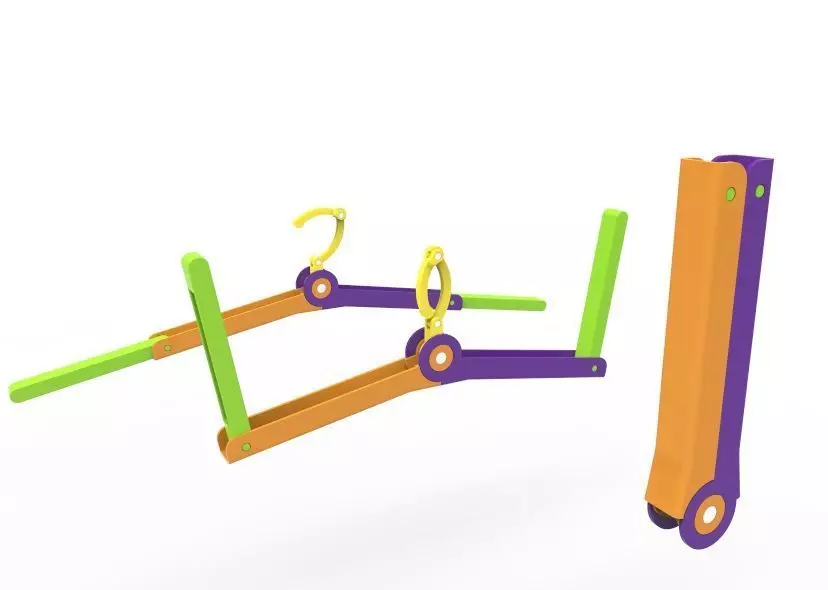 Foldable Cloth Hanger 3D print model_57