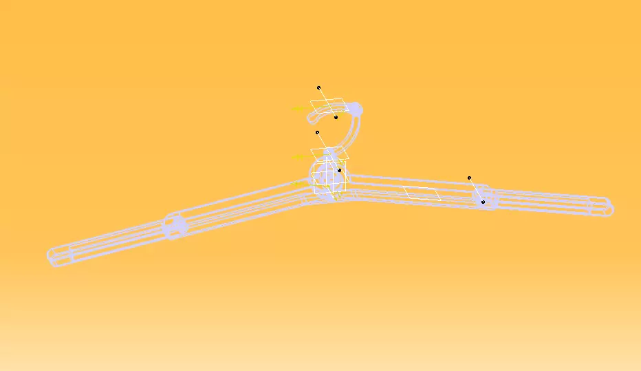 Foldable Cloth Hanger 3D print model_7