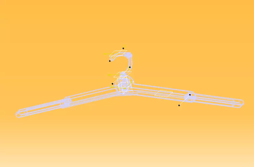 Foldable Cloth Hanger 3D print model_13