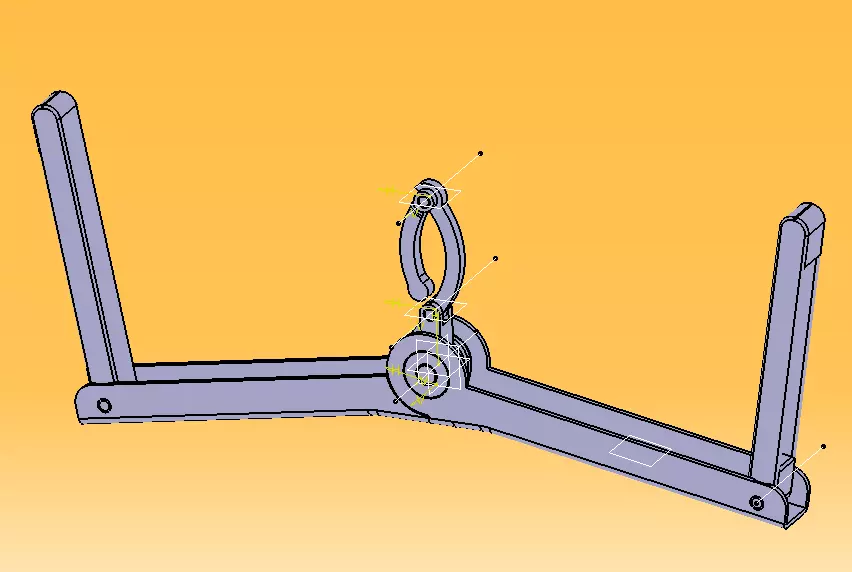 Foldable Cloth Hanger 3D print model_24