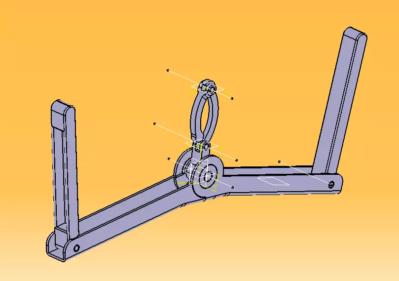 Foldable Cloth Hanger 3D print model_22