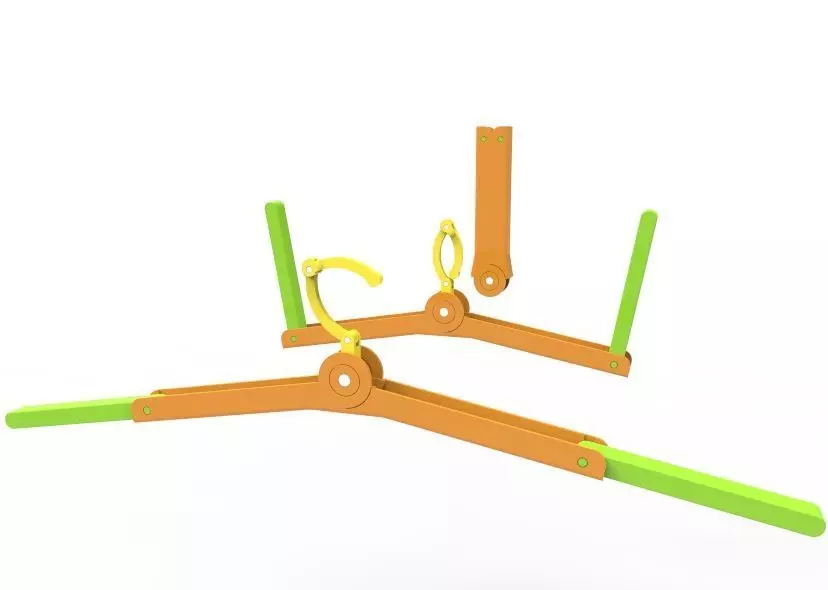 Foldable Cloth Hanger 3D print model_45