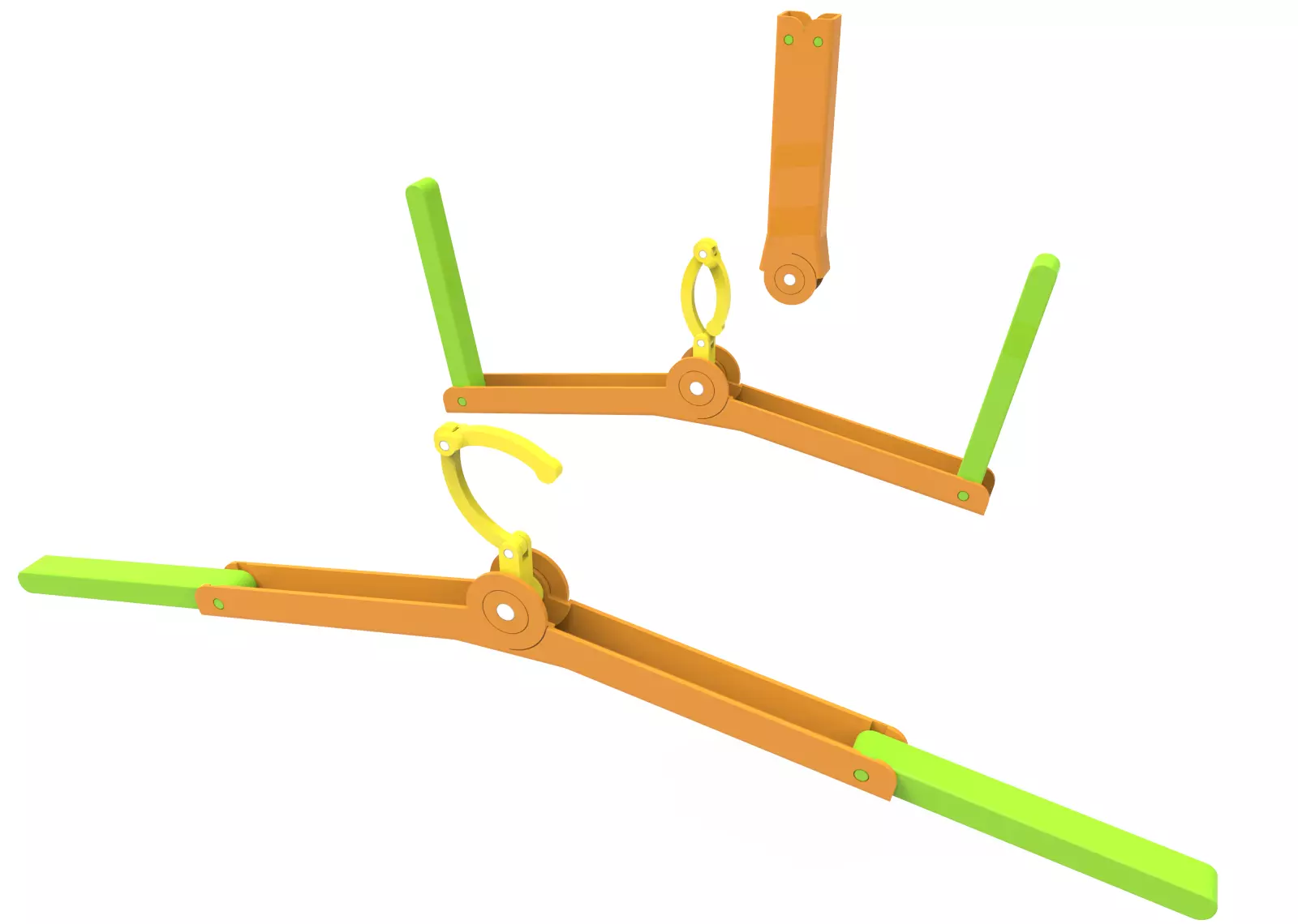 Foldable Cloth Hanger 3D print model_0